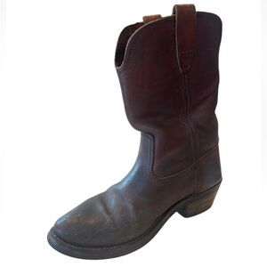 Ad-tec Men’s Boots Brown Leather Western Work Boots Oil Resistant Size 7